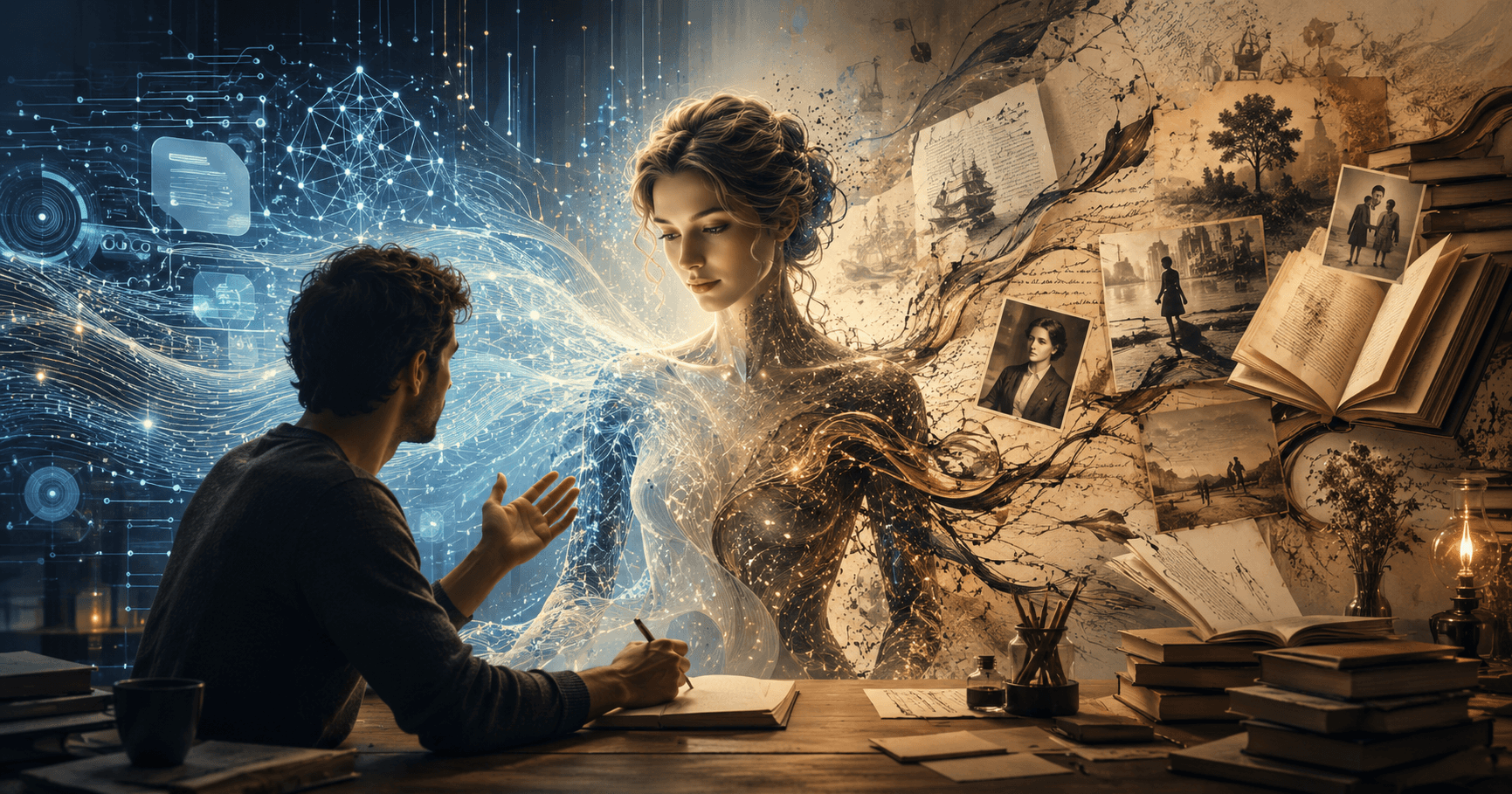 Portada: Asistentes Sintéticos: IA, Literatura y Propósito